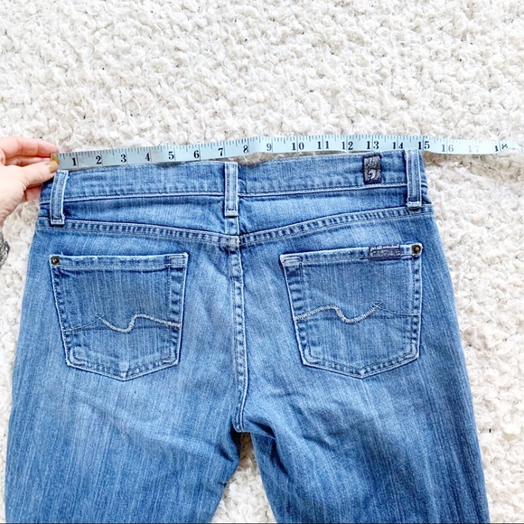 7 For All Mankind Roxanne Mid Rise Skinny Jeans - Picture 9 of 12